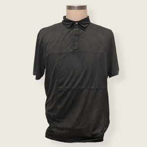 Zara Men's Medium Suede-Feel Polo